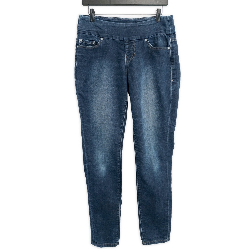 JAG Jeans Womens 4 Pull On Skinny Jeggings Dark Wash High Rise Stretch Denim
